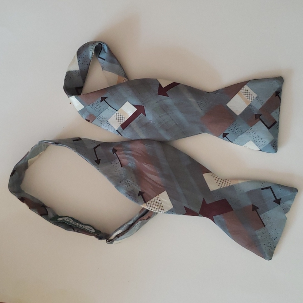 Bow Tie Beau Ties Ltd Blue Browns Black Arrows